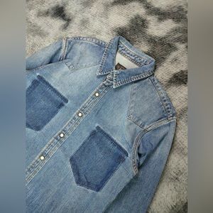 RRL Western Denim Shirt Washed